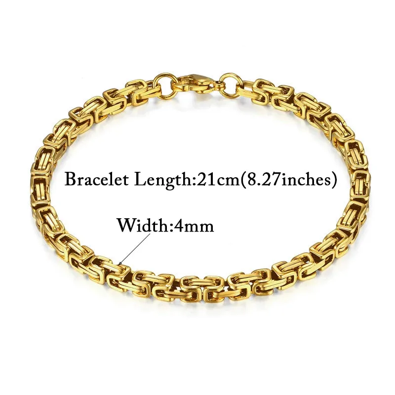 Men's Stainless Steel Cuban Link Bracelet – Stylish & Durable