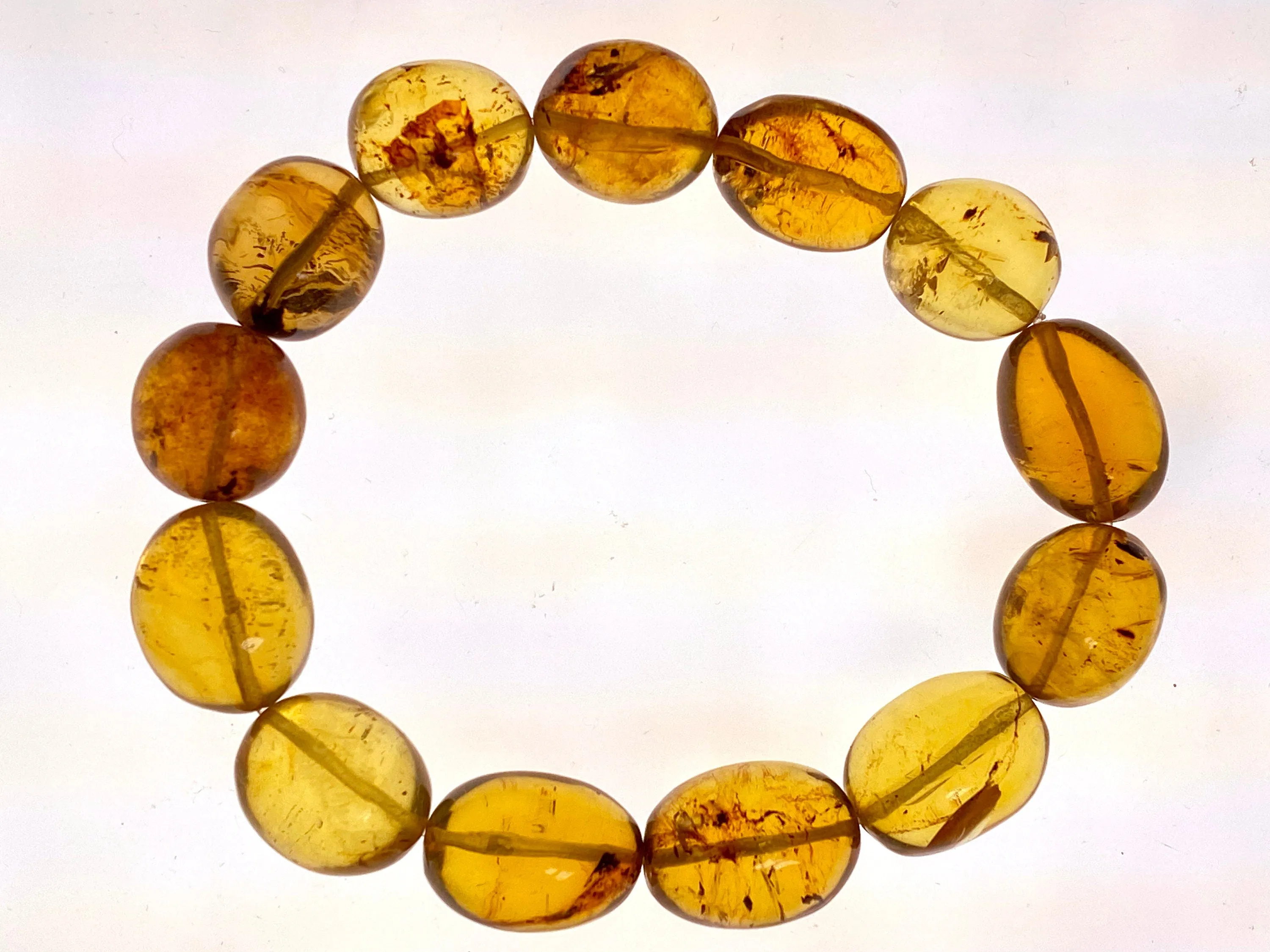 Mexican AMBER Crystal Bracelet - Beaded Bracelet, Handmade Jewelry, Healing Crystals and Stones, 48230