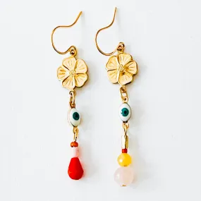 Mismatched Evil Eye Earrings-WS