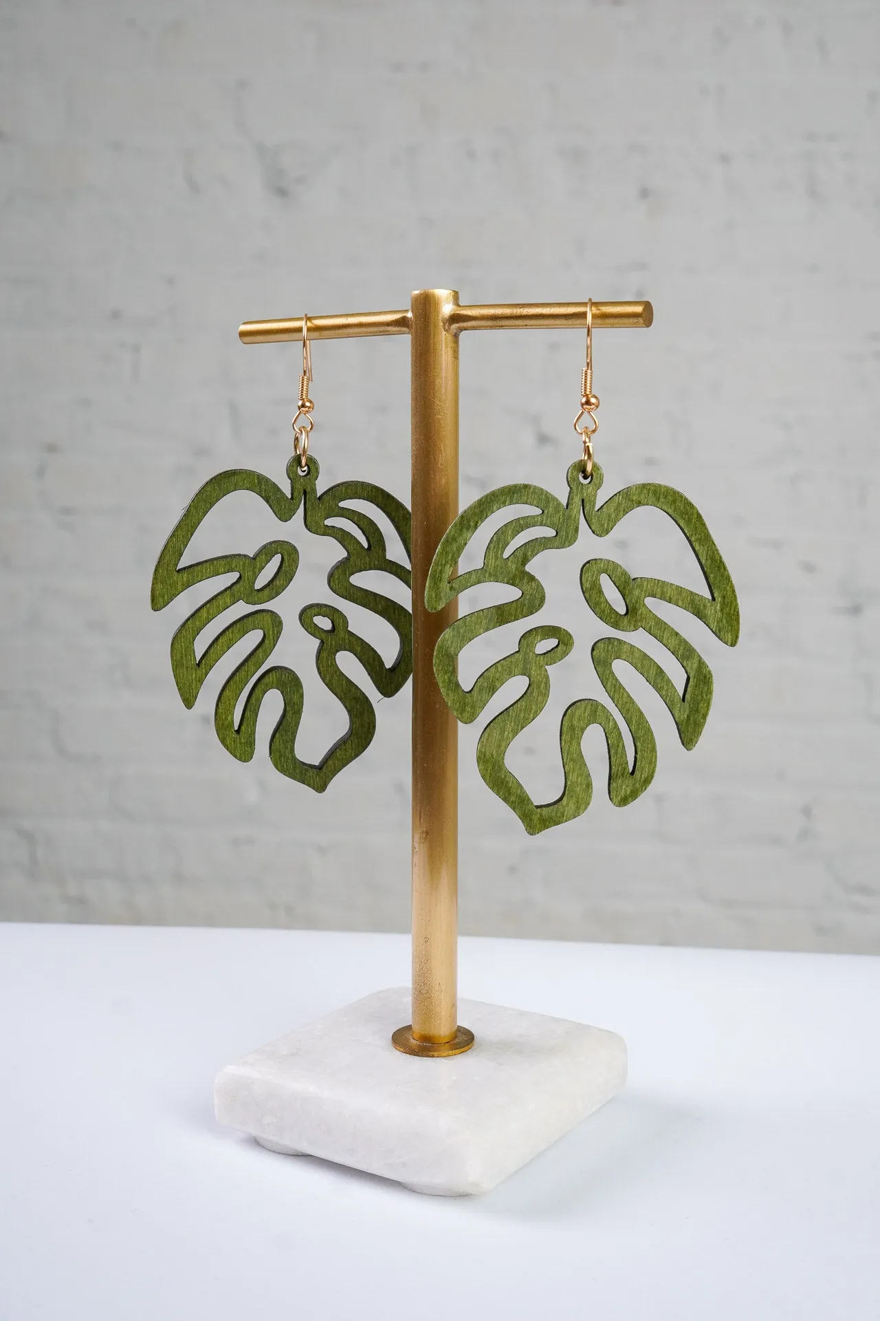 Monstera Earrings