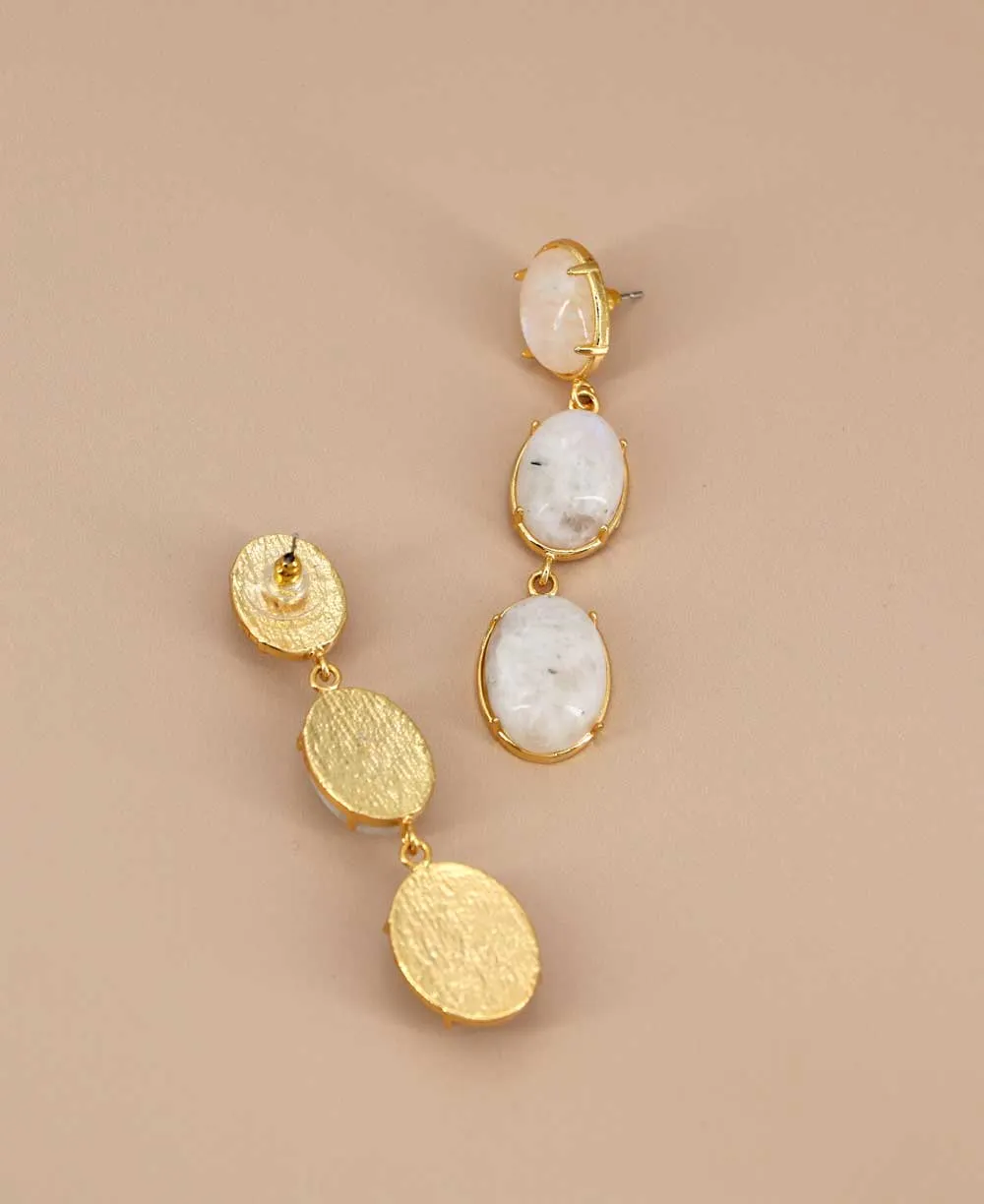 Moonstone Cascade Earrings