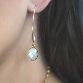 Moonstone Drop Earrings: Moonstone Jewelry