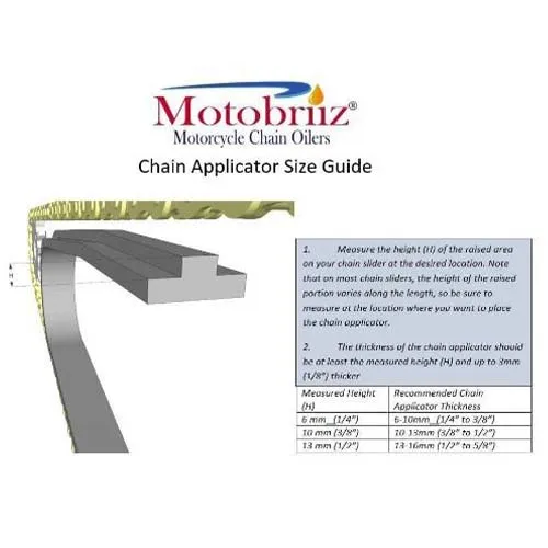 Motobriiz Motorcycle Automatic Chain Oiler Applicator - Replacement Kit