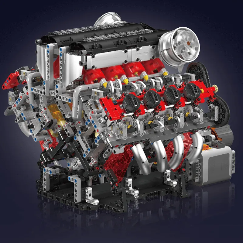 Motorised Italian V8 Engine 2717pcs