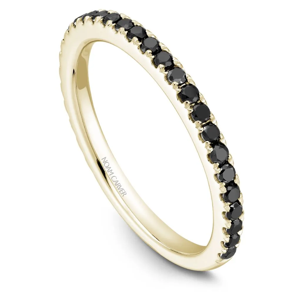 Noam Carver Stackable Collection 0.44cttw. Black Diamond Fashion Ring STA2-1-BD