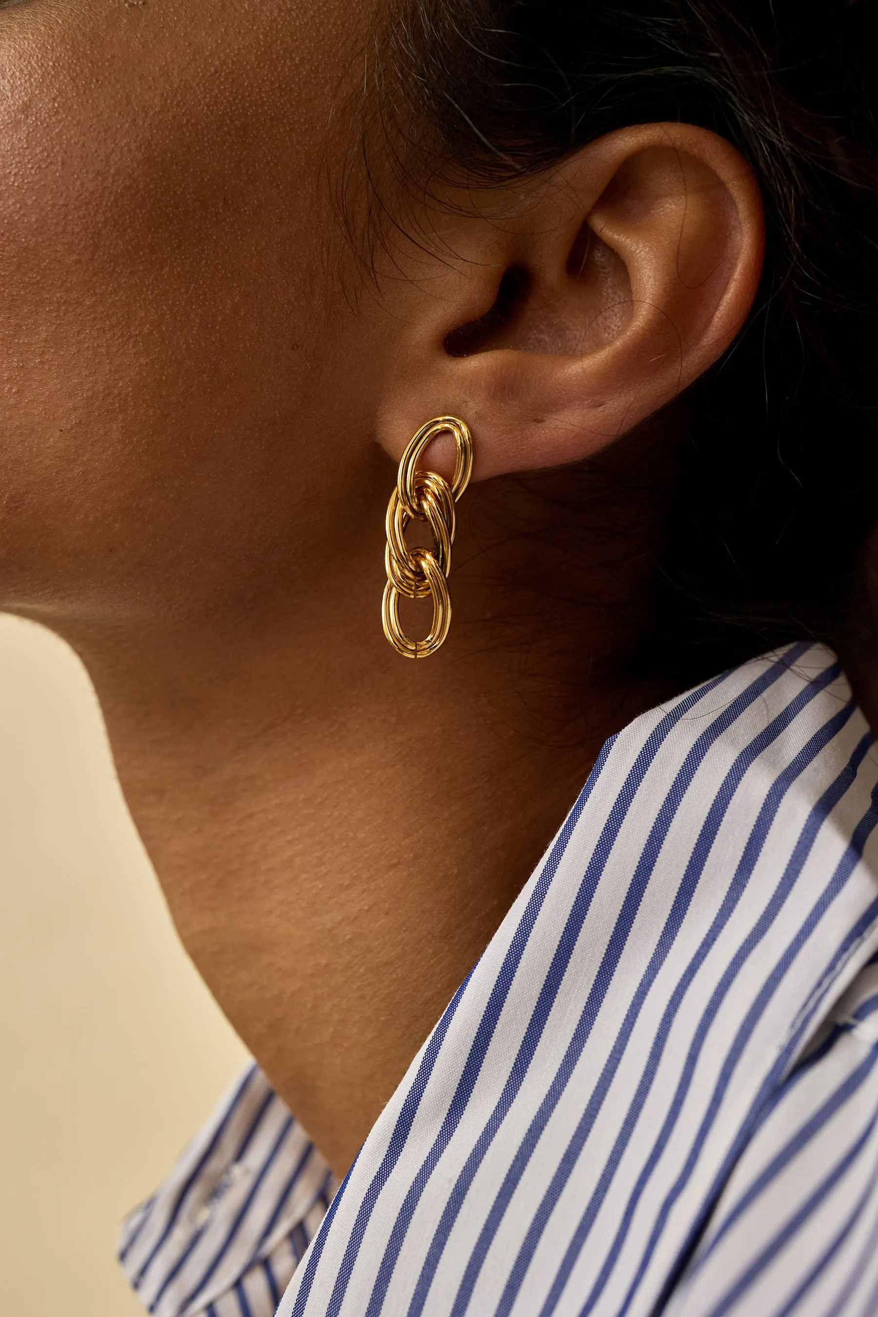 Nova Curb Chain Earrings