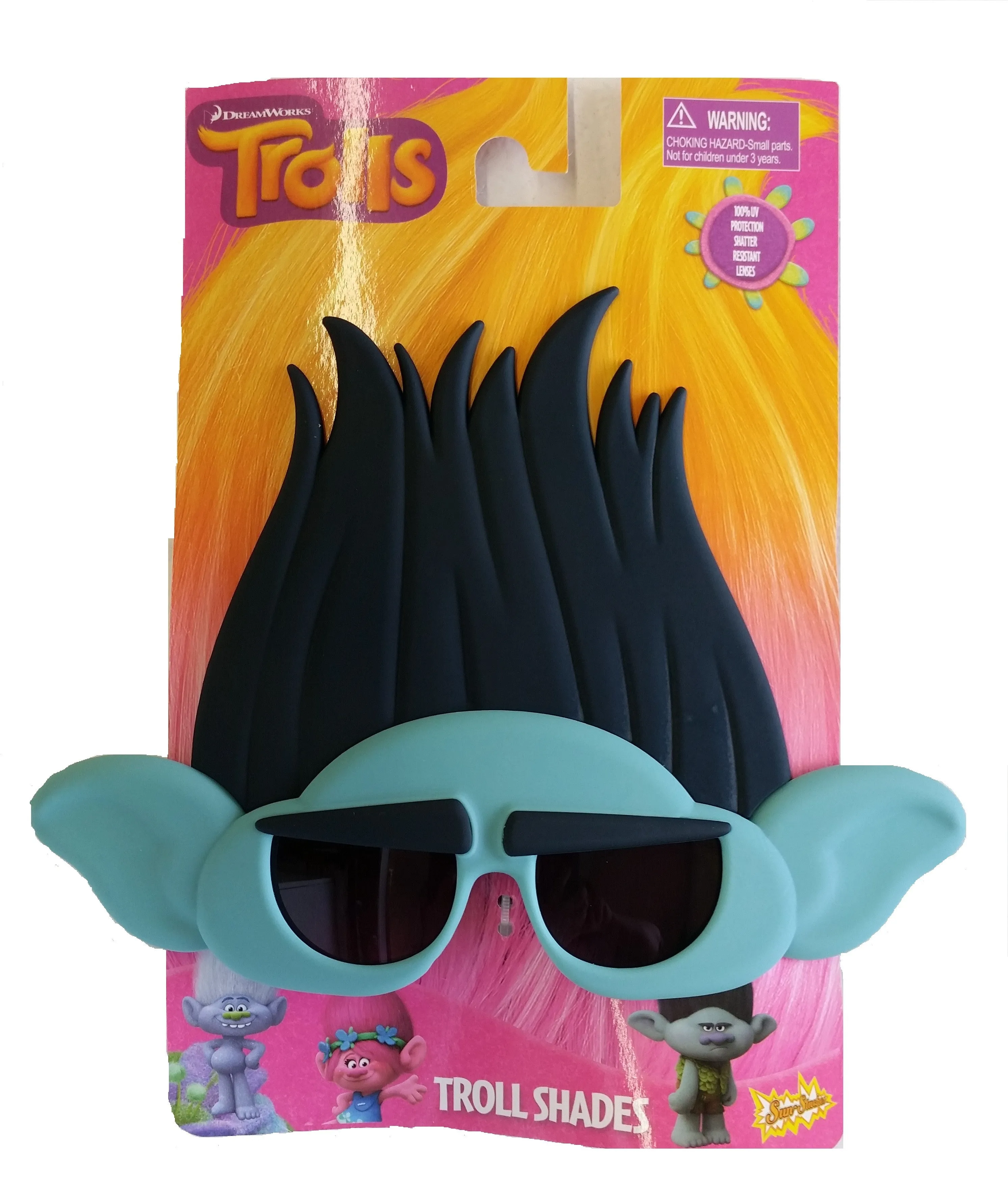 Officially Licensed Trolls Branch Dreamworks Sunstaches Sun Glasses