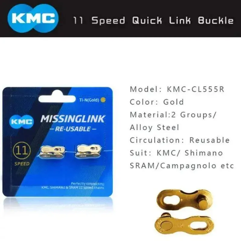 One Pair KMC Bicycle Chain Buckle  9/10/11/12 Speed Gold Bike  Links