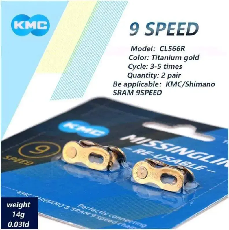 One Pair KMC Bicycle Chain Buckle  9/10/11/12 Speed Gold Bike  Links