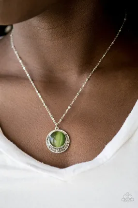 Open Door Jewelry - Dream Girl Glow - Green Necklace - Paparazzi Accessories