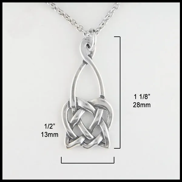 Open Heart Knot Pendant