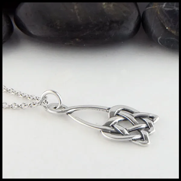 Open Heart Knot Pendant