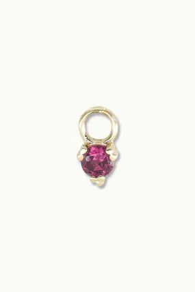 Orb Rhodolite Gold Charm