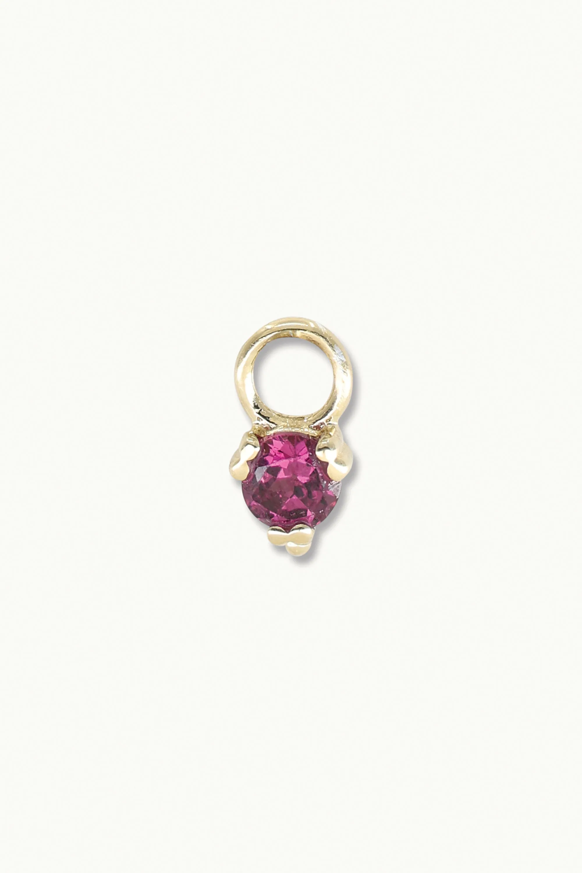 Orb Rhodolite Gold Charm