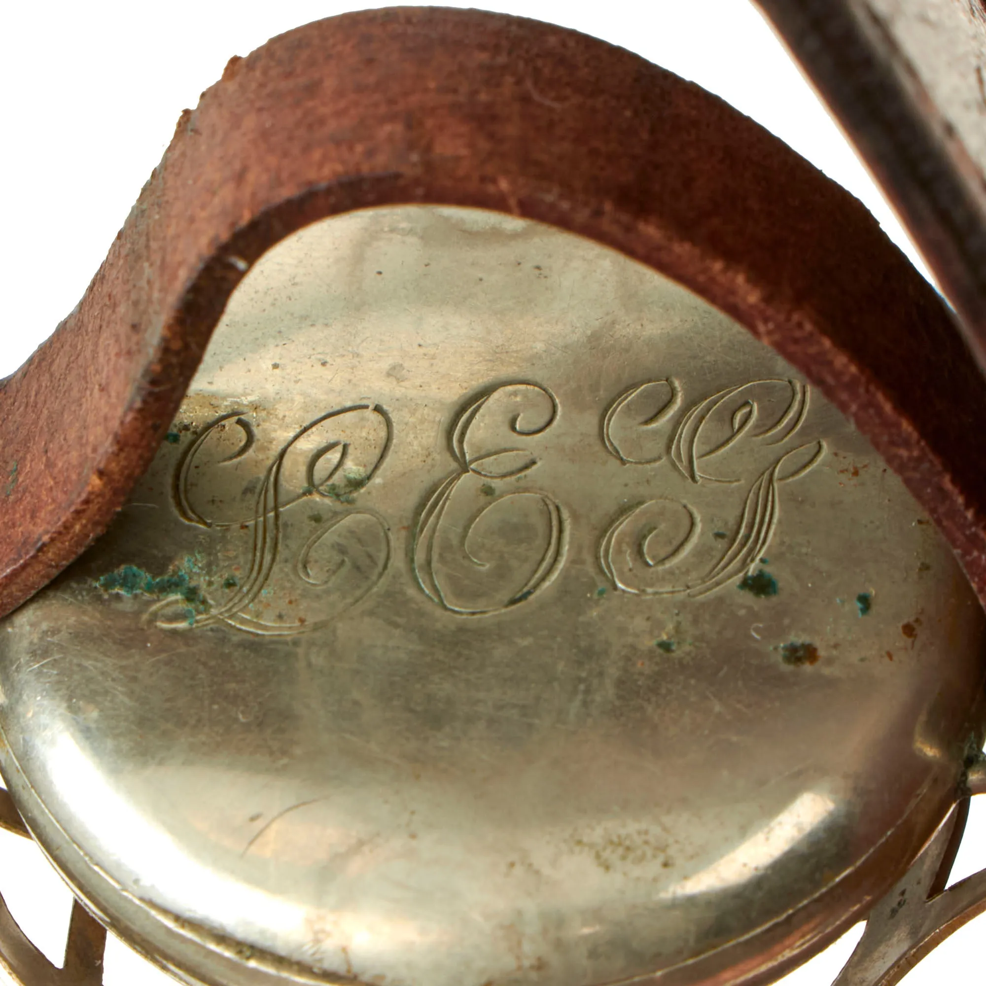 Original U.S. WWI Waltham Model 1907 “Trench Watch” Dated 1916 With Original Shrapnel Cage, Strap, Air Service Trench Art Cap Device and Period Photo