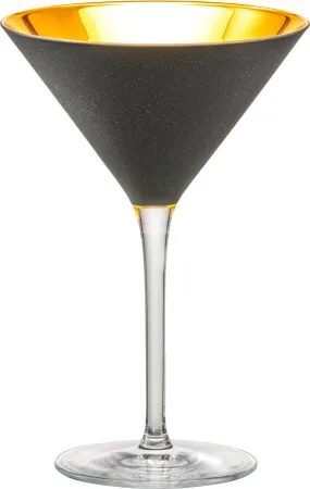 ORO24k Martini Crystal 24k Glass, Set of 2