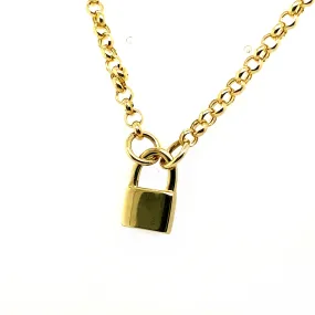 Padlock Fastener Necklace