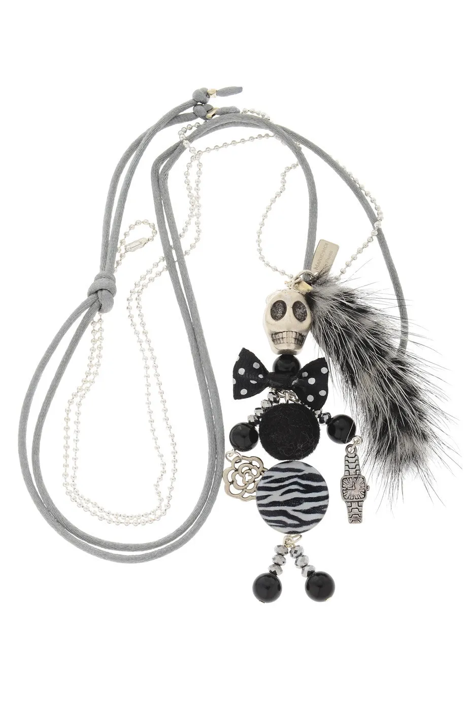 PARIS KENZA Black Puppet Pendant