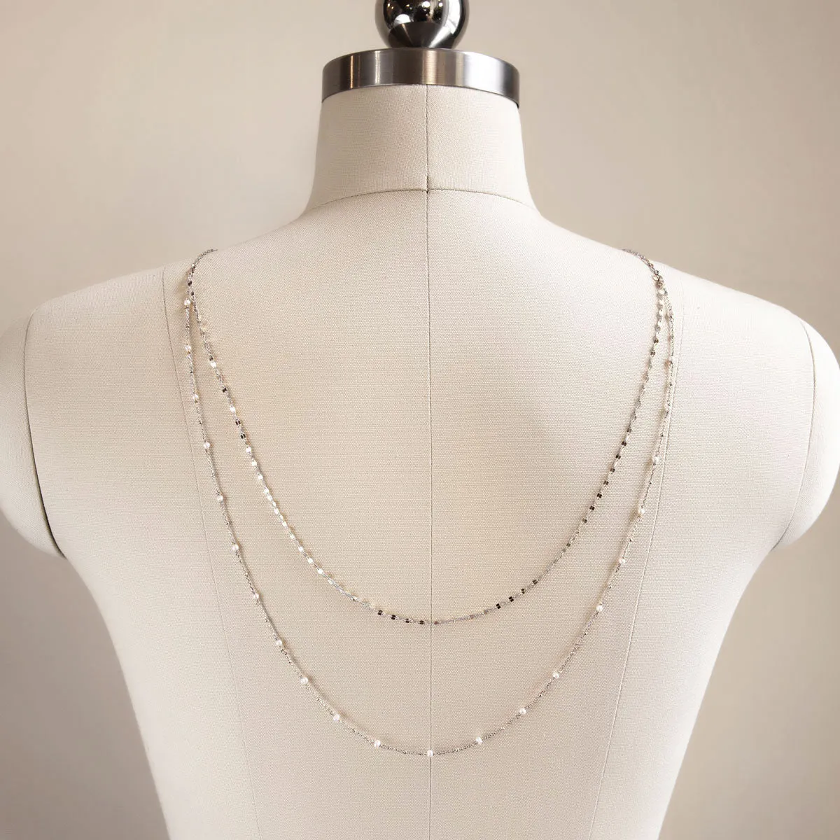 Pearl Drape Back Necklace