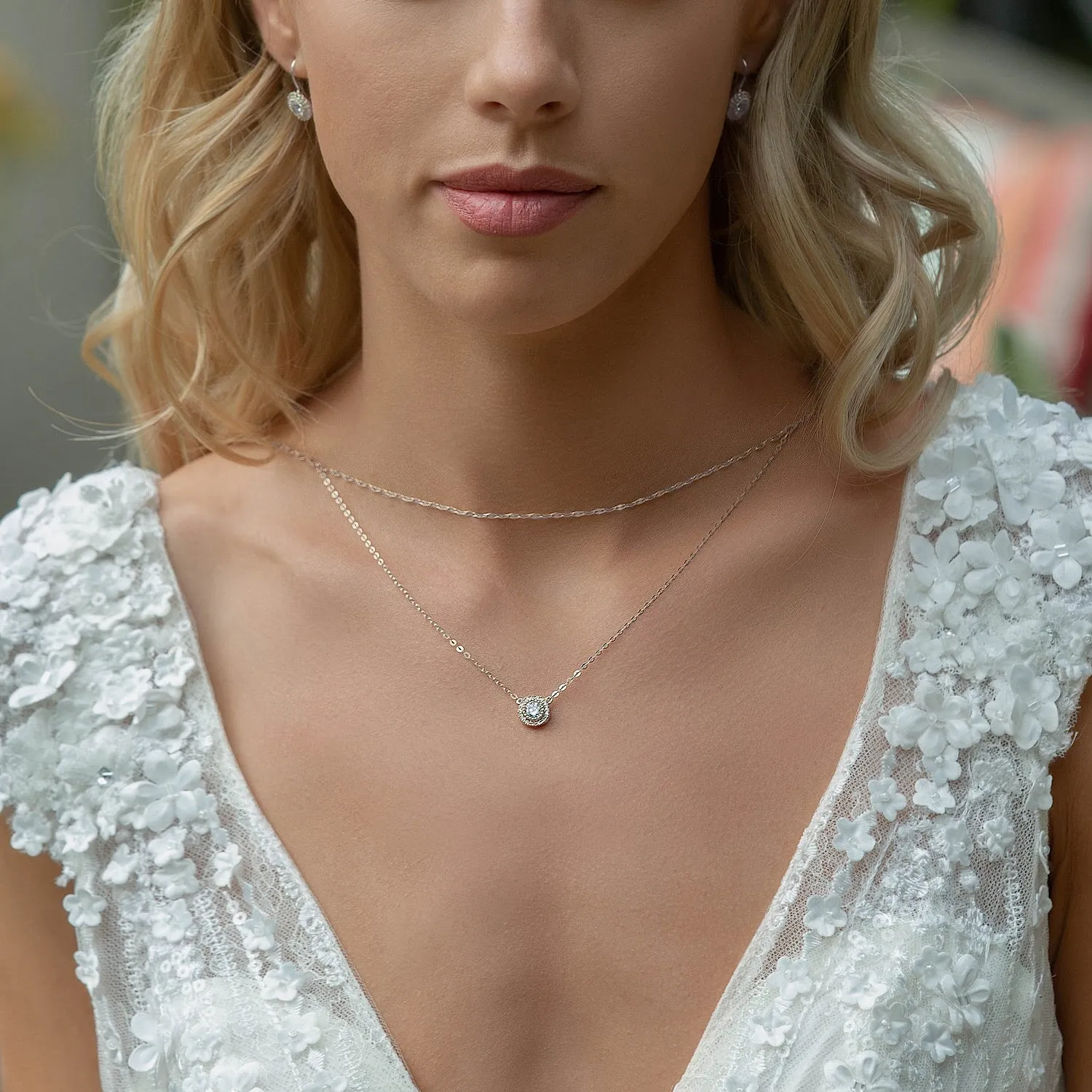 Pearl Drape Back Necklace