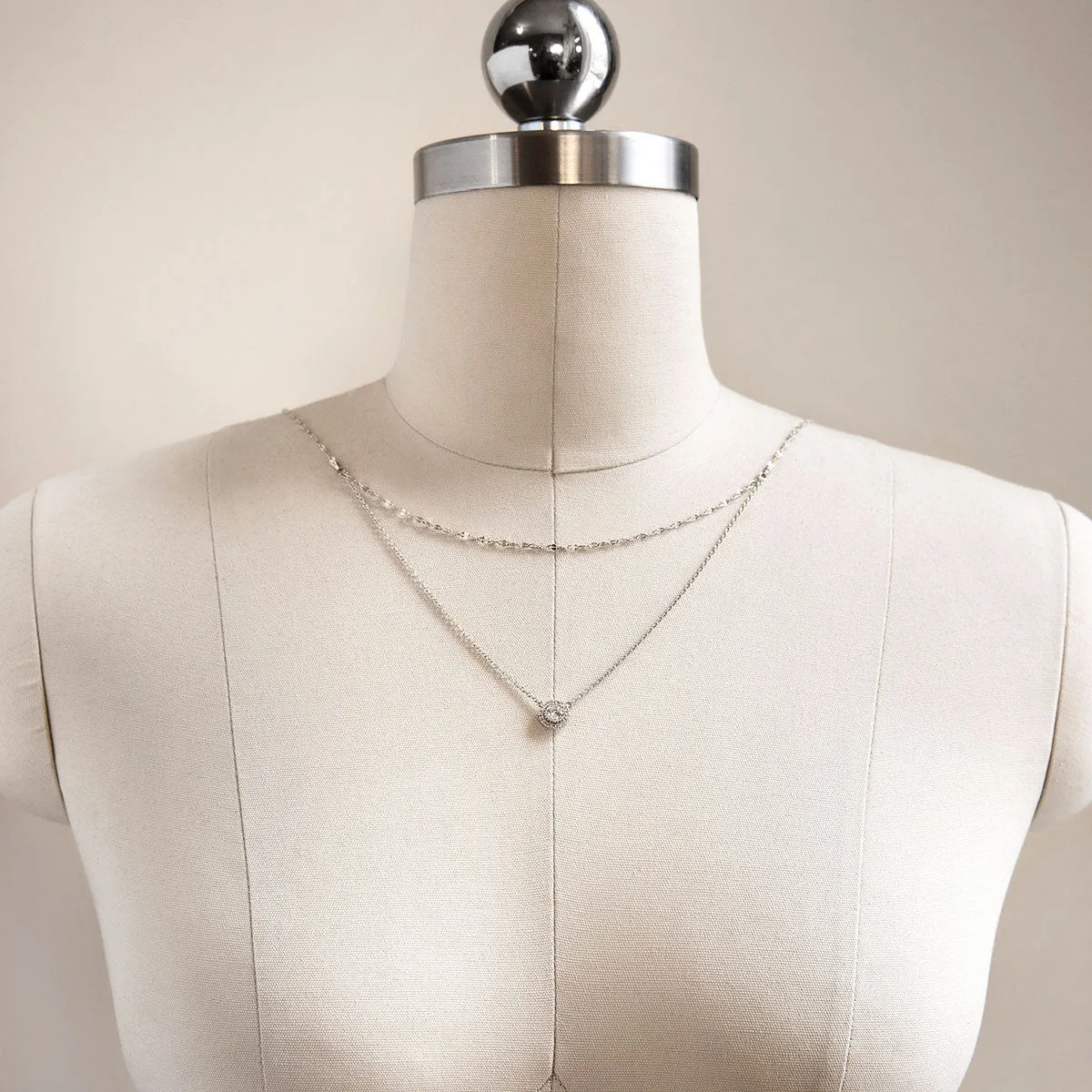 Pearl Drape Back Necklace