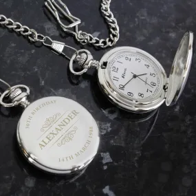 Personalised Classic Pocket Fob Watch