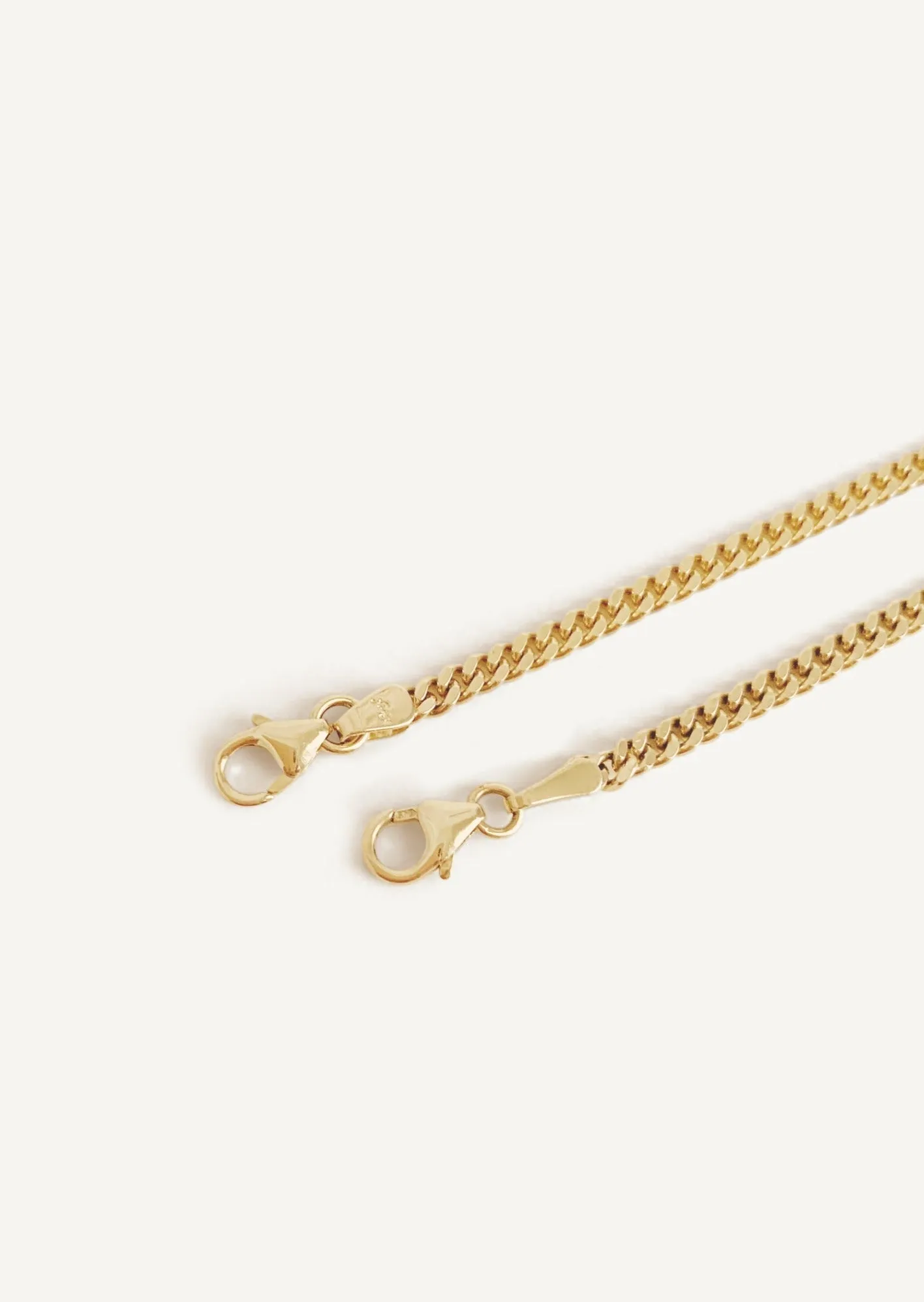 Petite Capri Curb Chain Bracelet Diamond