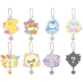 Pokemon Kirakira Glitter Jewel Rubber Mascot Key Chain