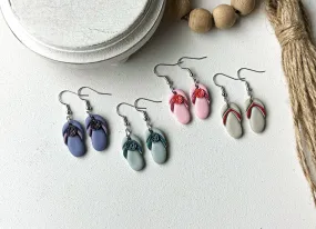 Polymer Clay Earrings - Flip Flops