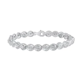 Pre-Owned Kay 1/6ct Diamond Bracelet in Sterling Silver