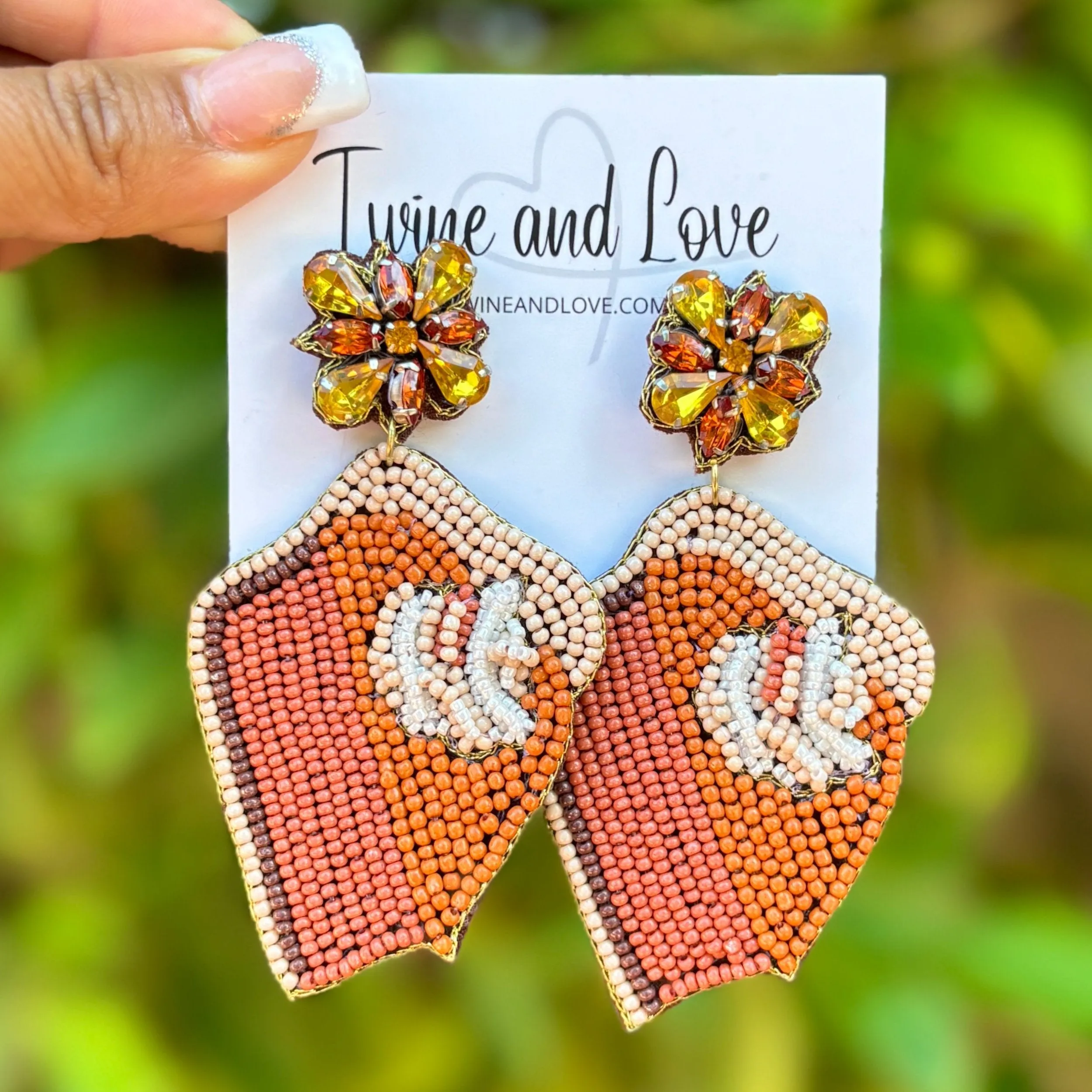 Pumpkin Pie Beaded Earrings