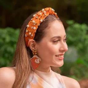 Pumpkin Pie Beaded Earrings