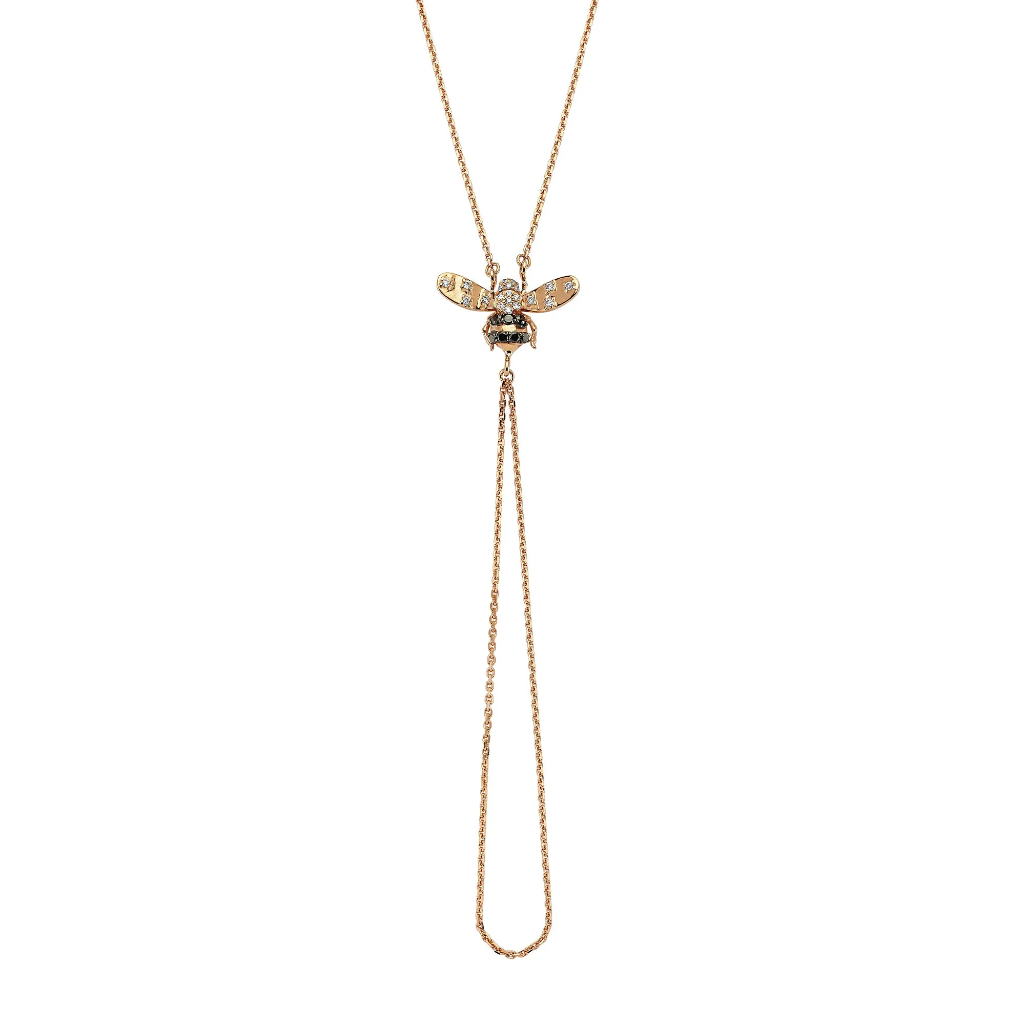 QUEEN BEE GOLD DIAMOND HAND CHAIN