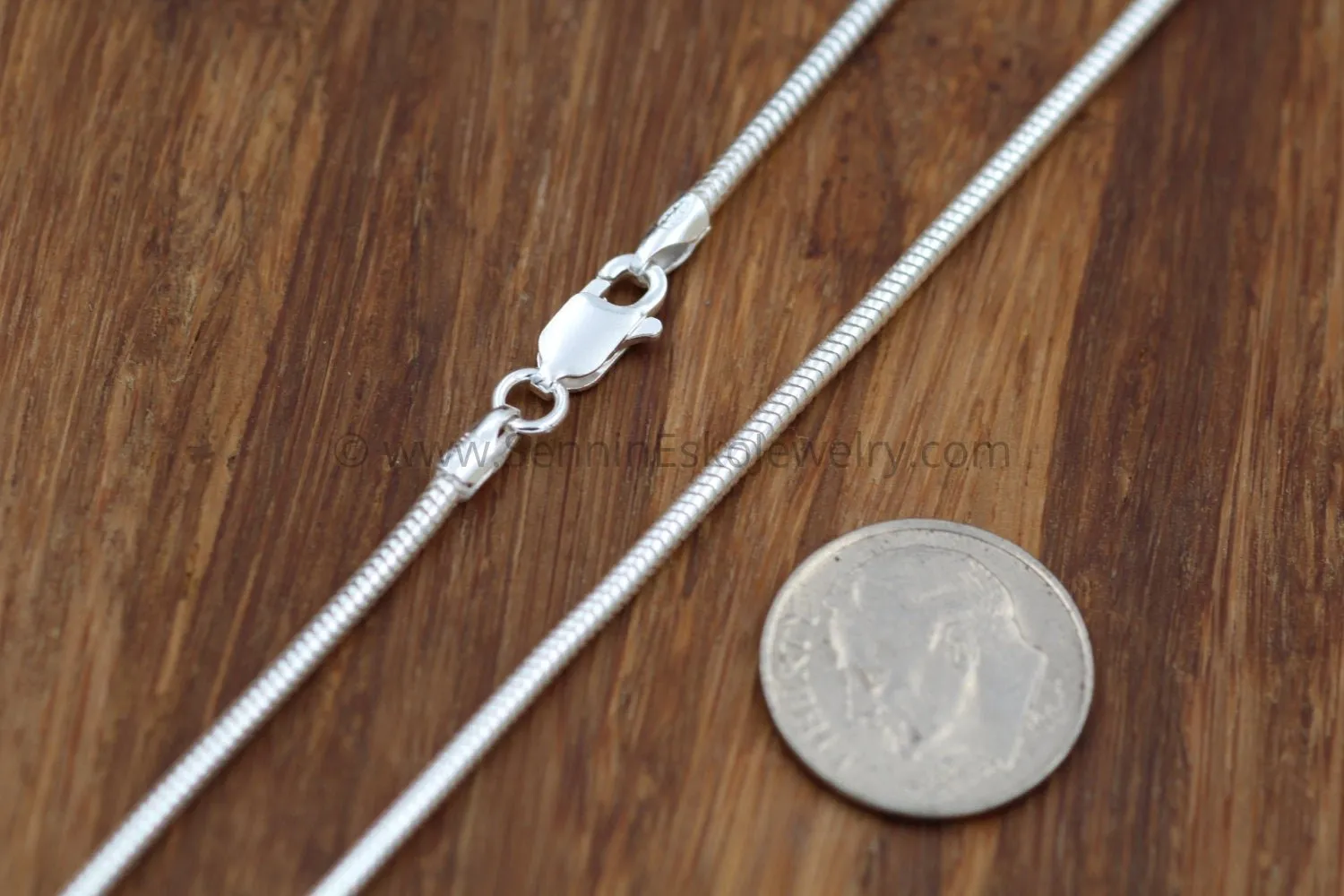 READY TO SHIP Sterling Snake Chain, 1.9mm Seemless - 925 sterling silver -  choice of 16", 18", 20", 24" or 30"