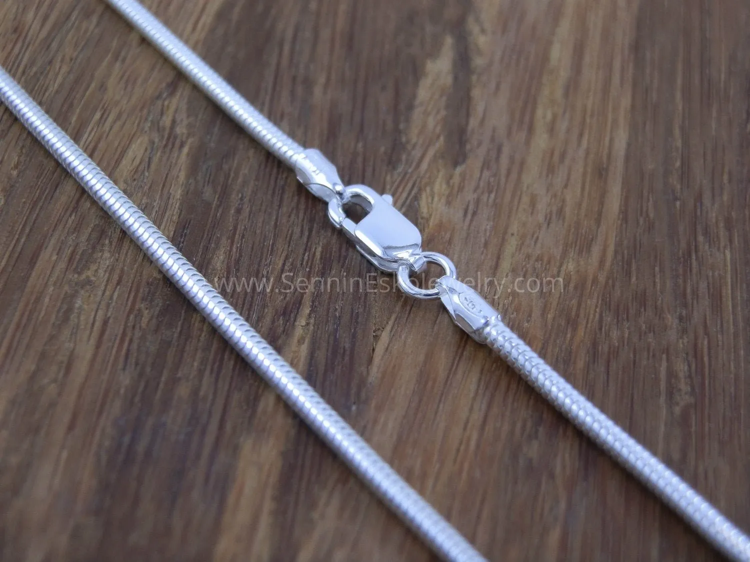 READY TO SHIP Sterling Snake Chain, 1.9mm Seemless - 925 sterling silver -  choice of 16", 18", 20", 24" or 30"