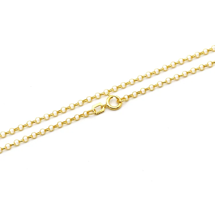 Real Gold Hollow Rolo Chain 5724 (45 C.M) CH1109