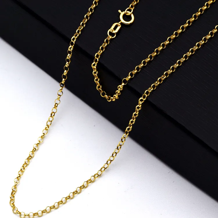 Real Gold Hollow Rolo Chain 5724 (45 C.M) CH1109