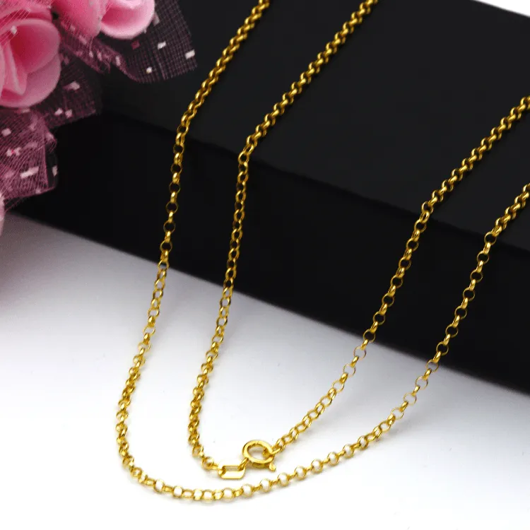 Real Gold Hollow Rolo Chain 5724 (45 C.M) CH1109