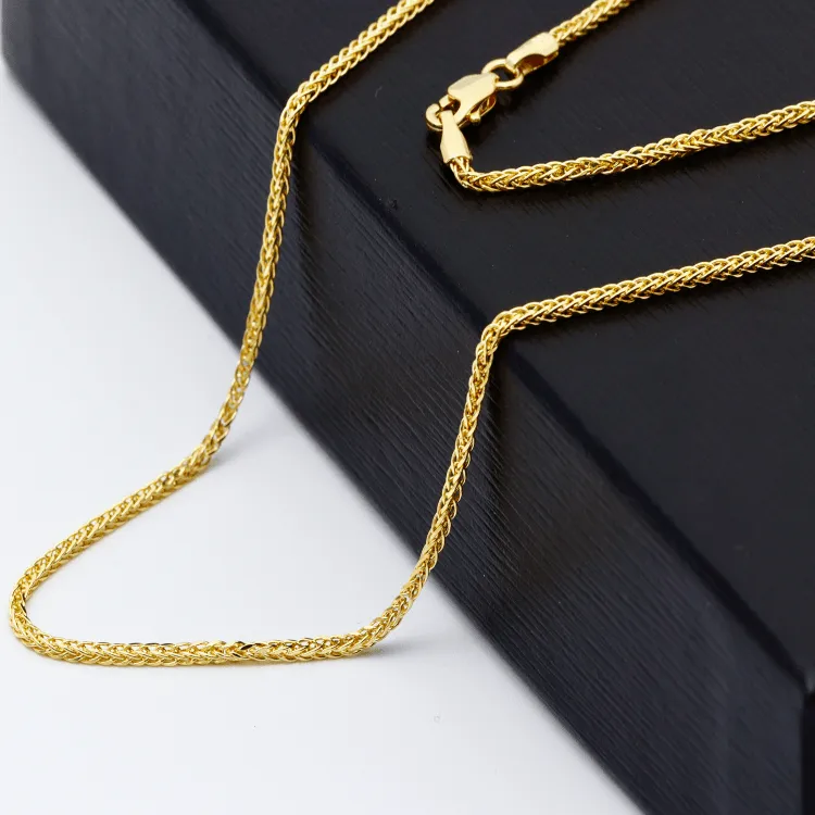 Real Gold Wide Wheat Chain HSPRTDK 4170 (60 C.M) CH1019