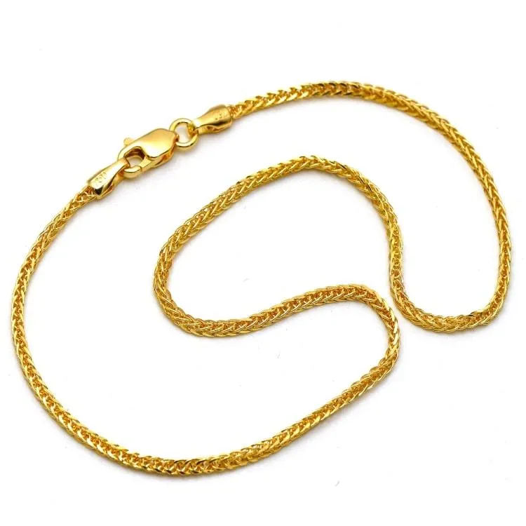 Real Gold Wide Wheat Chain HSPRTDK 4170 (60 C.M) CH1019