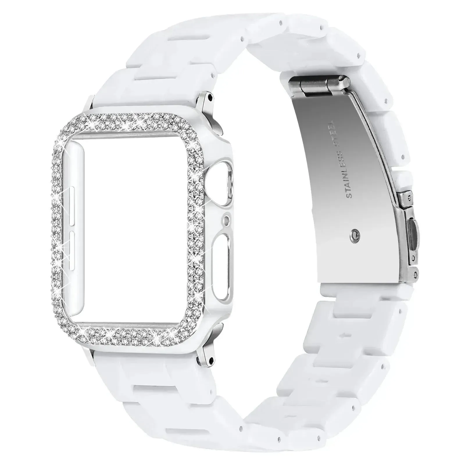 Replaceable Plastic Chain strap Watch Band Suitable for iwatch