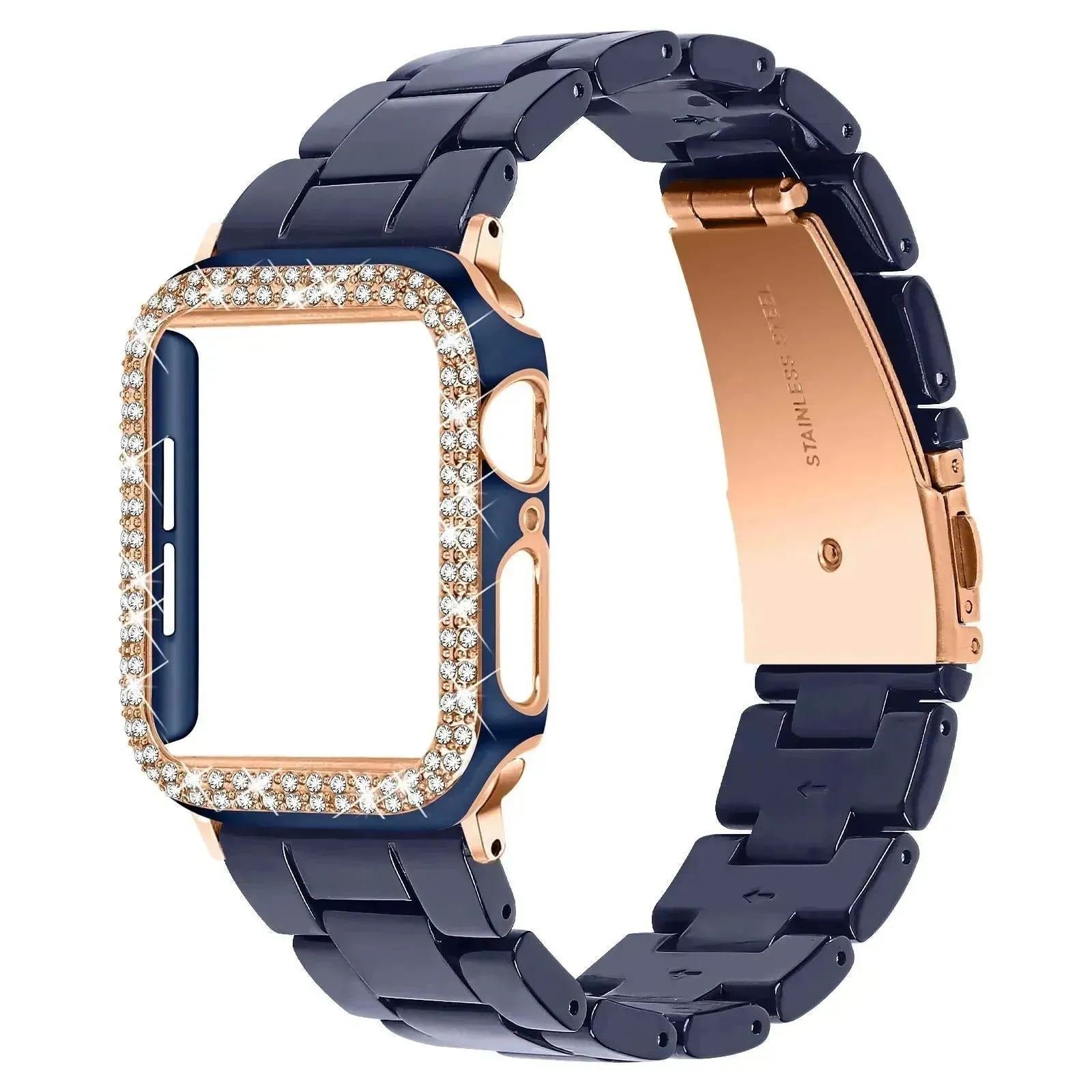 Replaceable Plastic Chain strap Watch Band Suitable for iwatch