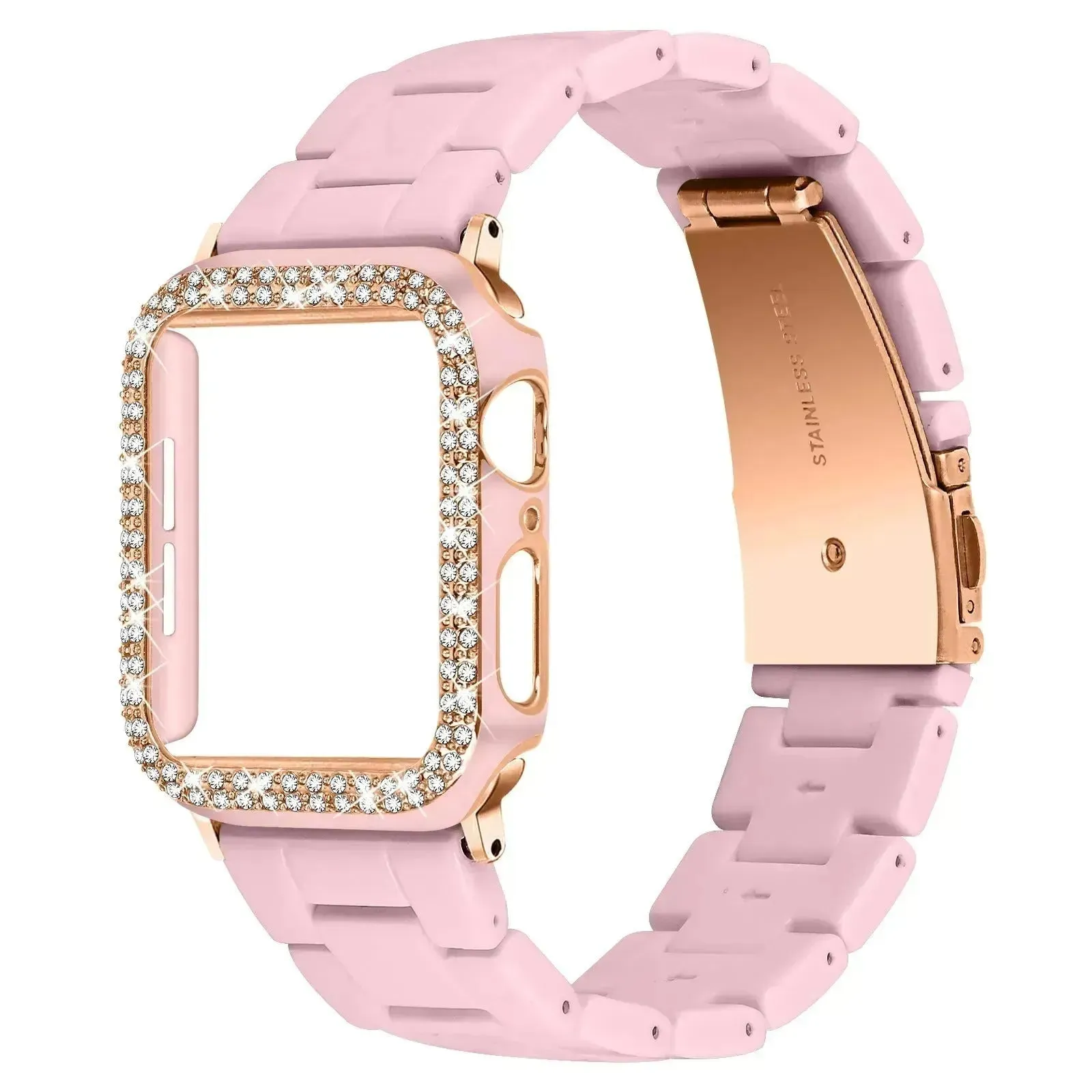 Replaceable Plastic Chain strap Watch Band Suitable for iwatch