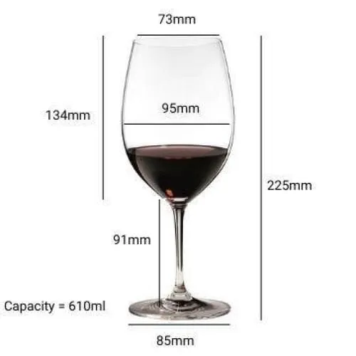 Riedel Vinum Bordeaux Glasses (Pair)