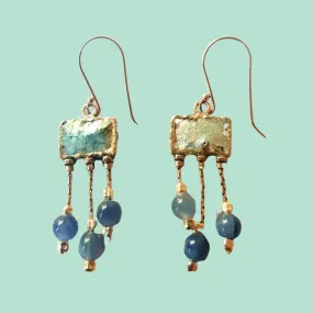 Roman glass jewelry Roman glass Earrings for woman