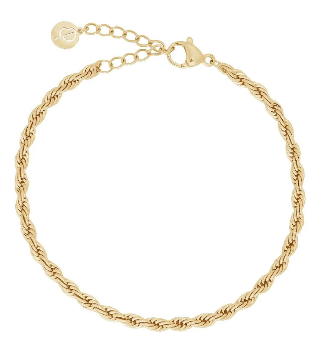 Rope Chain Bracelet Gold