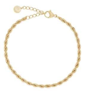 Rope Chain Bracelet Gold