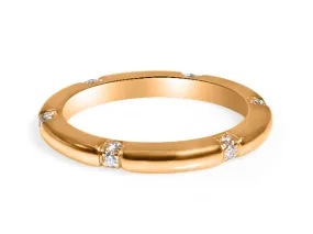 Rose Gold & 0.18ctw Diamond Ring