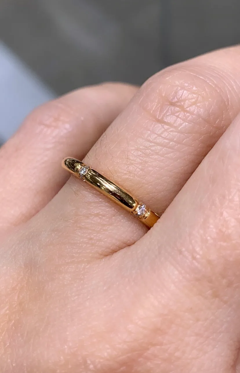 Rose Gold & 0.18ctw Diamond Ring