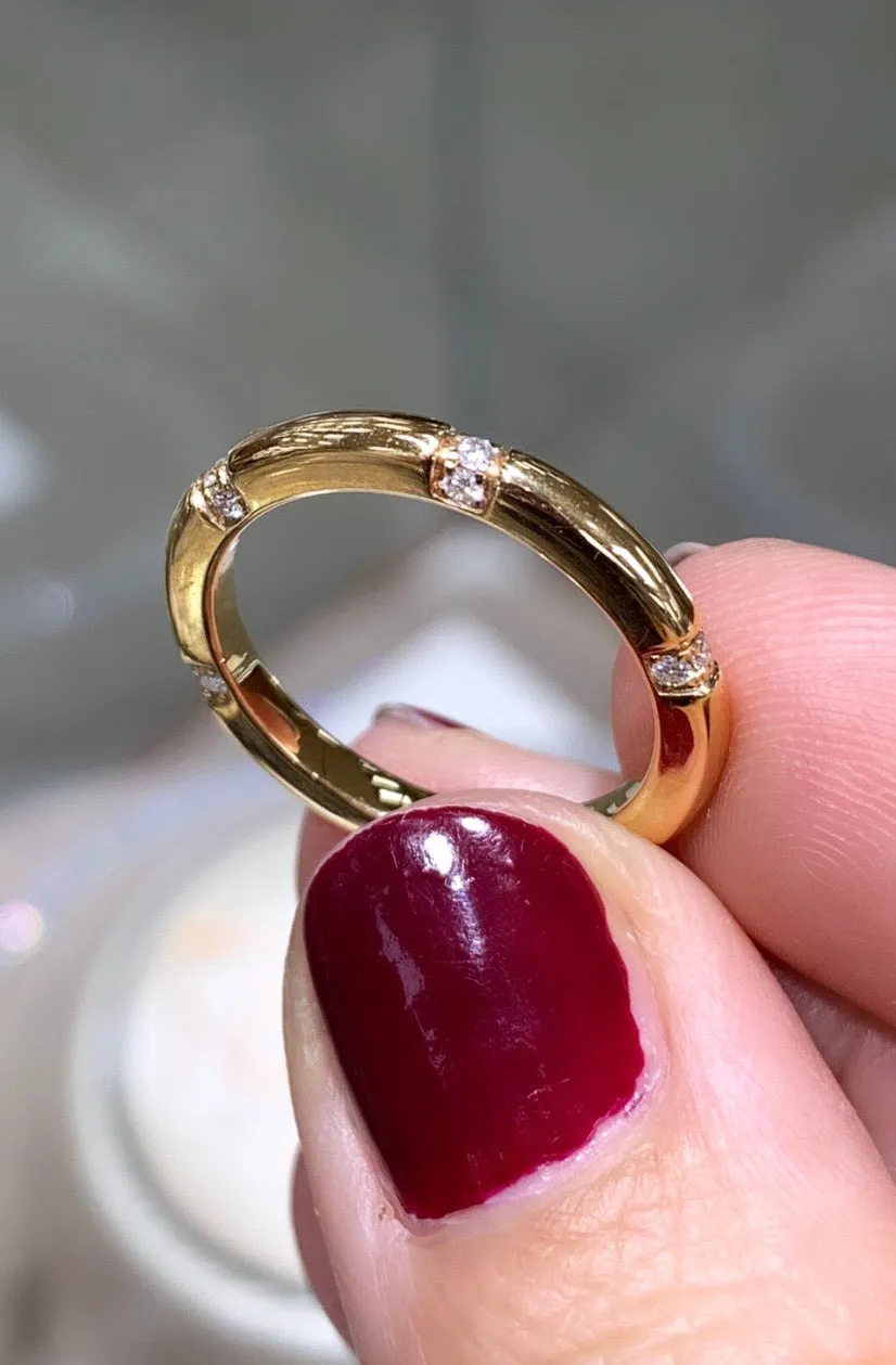 Rose Gold & 0.18ctw Diamond Ring